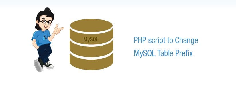 PHP script to Change MySQL Table Prefix