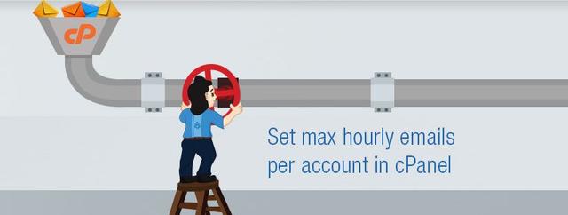 Set max hourly email limit per account in cPanel
