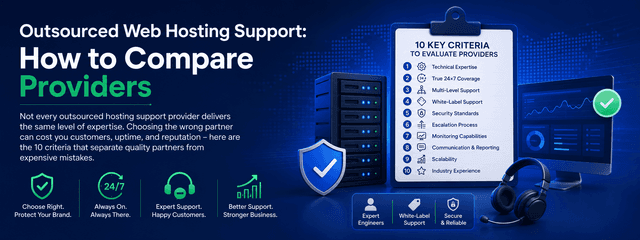Outsourced Web Hosting Support: How to Compare Providers
