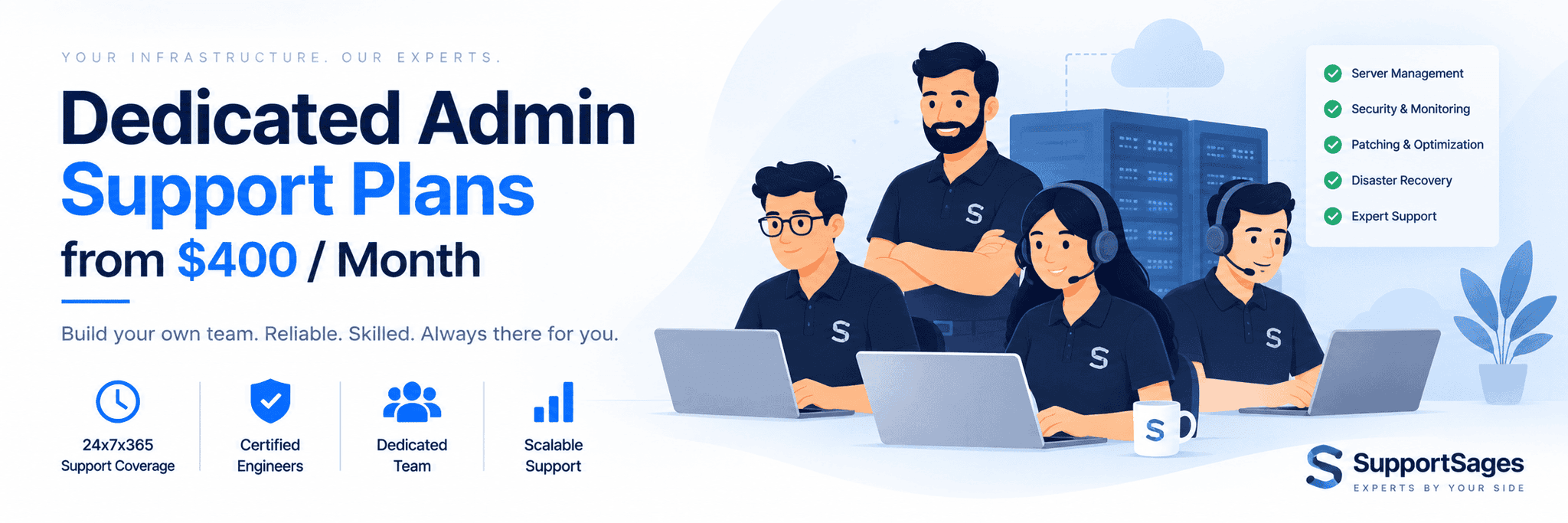Dedicated Admin Support Plans from $400/Month | SupportSages