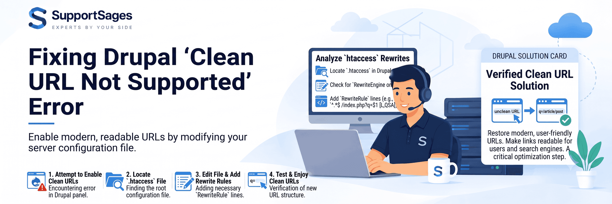 How to Fix 'Clean URL Not Supported' Error in Drupal