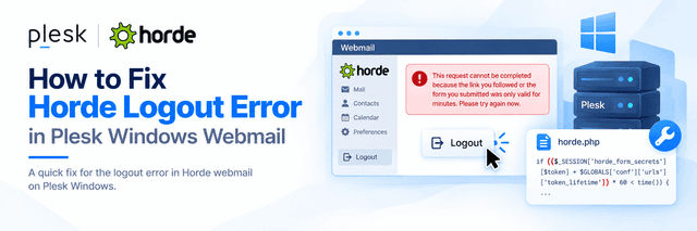 How to Fix Horde Logout Error in Plesk Windows Webmail