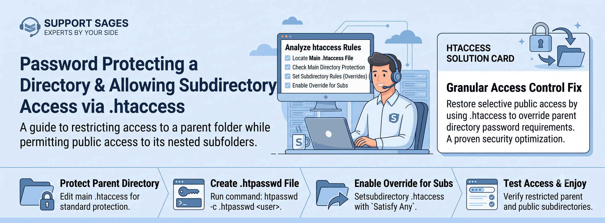 How to Password Protect a Directory and Allow Subdirectory Access with .htaccess