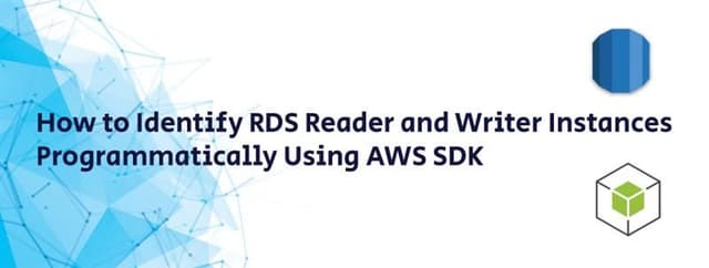 How to Identify RDS Reader and Writer Instances Programmatically Using AWS SDK
