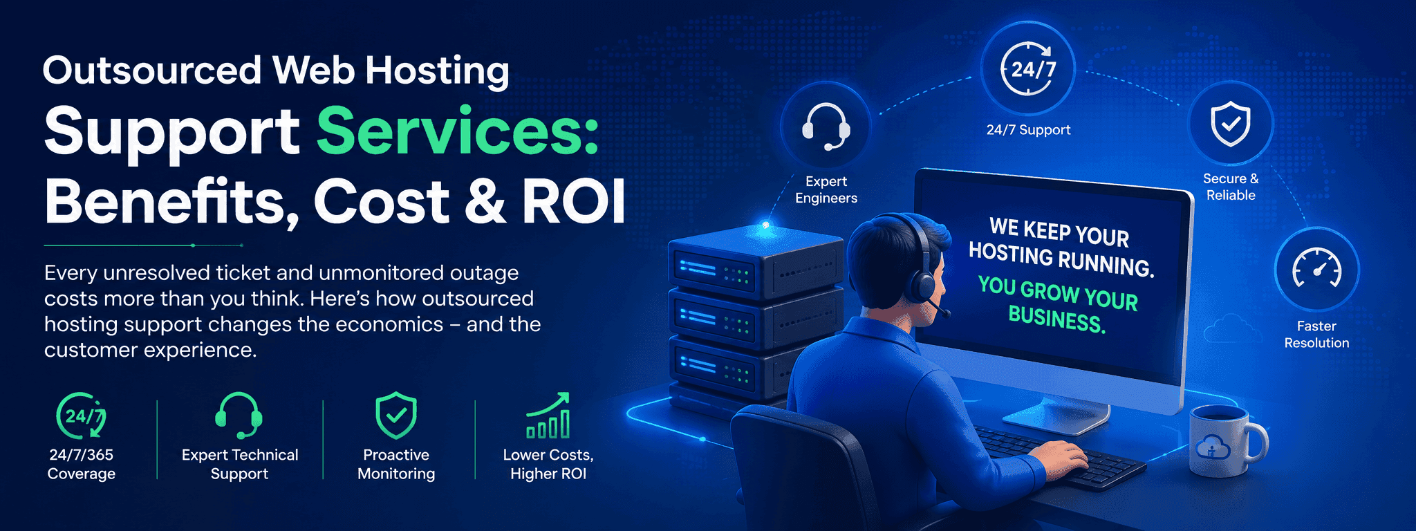 Outsourced Web Hosting Support Services: Benefits, Cost & ROI