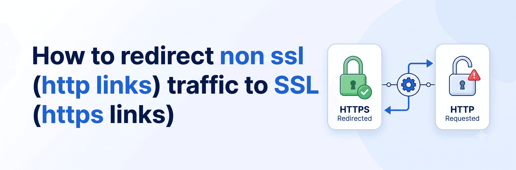 How to redirect non ssl (http links) traffic to SSL (https links)