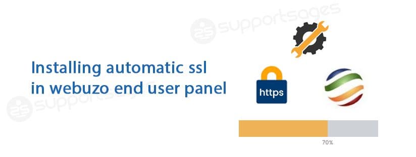 Installing Automatic SSL In Webuzo End User Panel