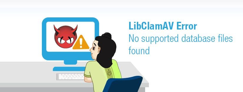 LibClamAV Error : No supported database files found