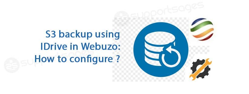 S3 backup using IDrive in Webuzo: How to configure ?