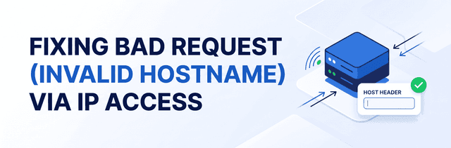 Bad Request (Invalid Hostname) when accessing via IP