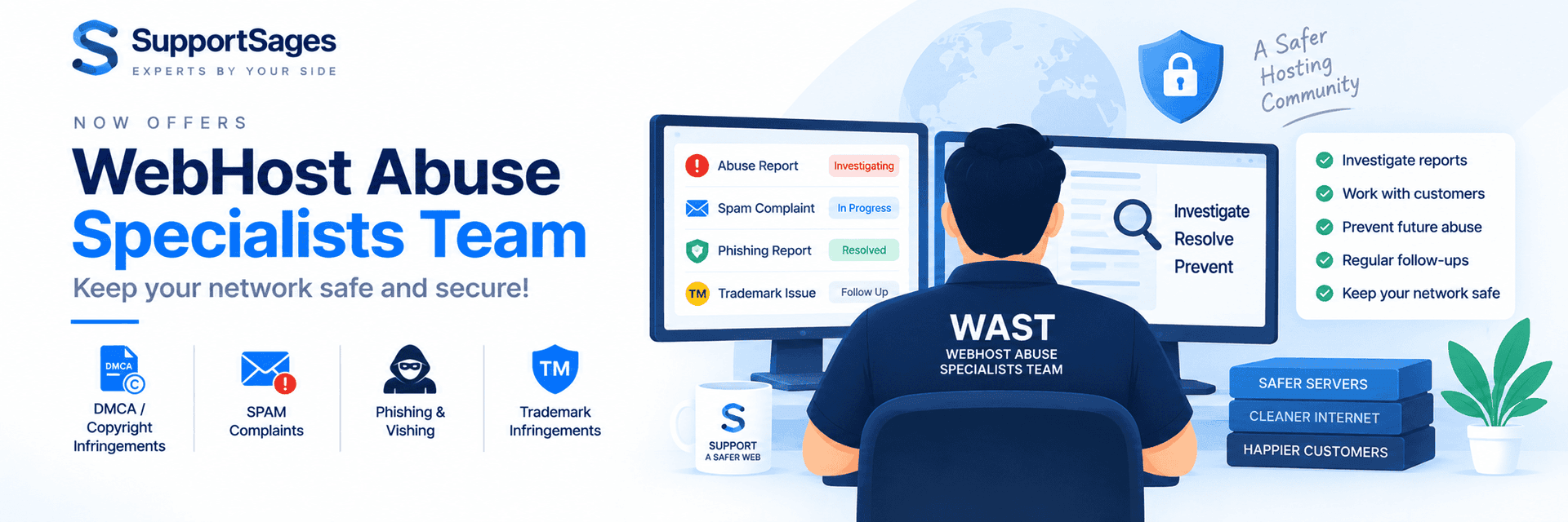 SupportSages now offers WebHost Abuse Specialists Team