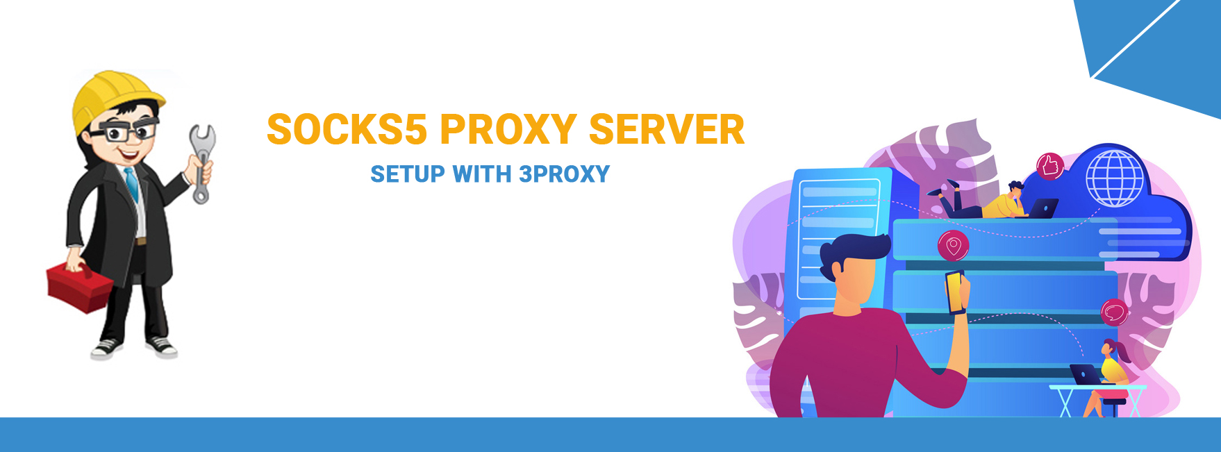 Socks5 proxy server setup with 3proxy
