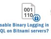 How to Disable Binary Logging in MySQL on Bitnami servers?